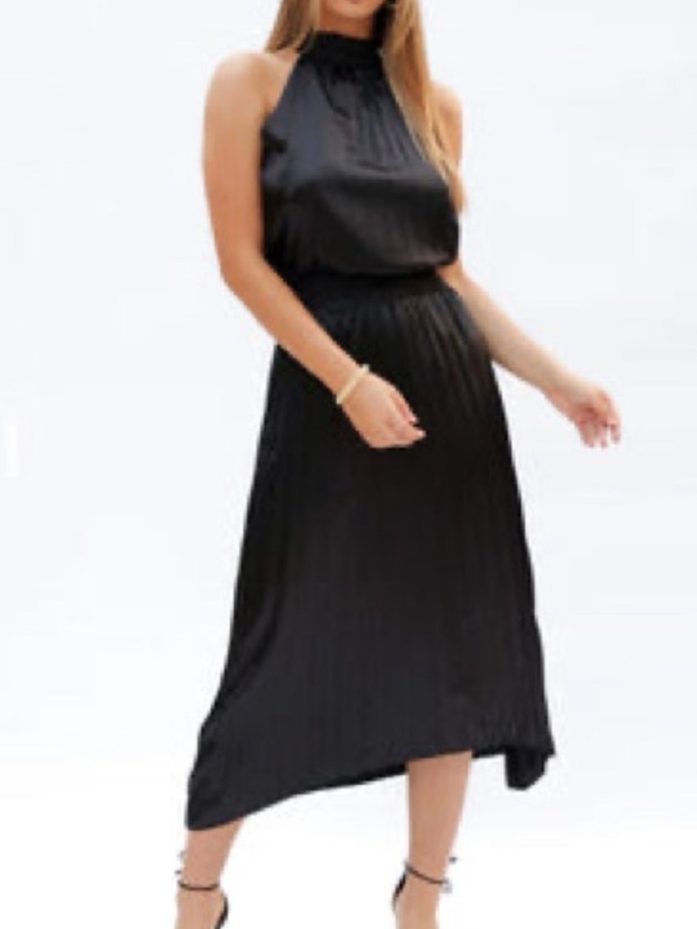 Bishop + Young pleated dress size S